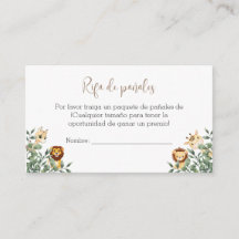 Kort för babyskabinett med Baby-dykande raffel