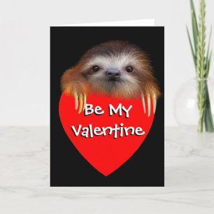 Kort för babySlothvalentin