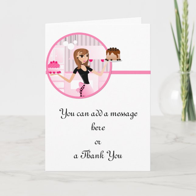 Kort för bakverk/bakverk/bakverk 3-hälsning (Framsida)