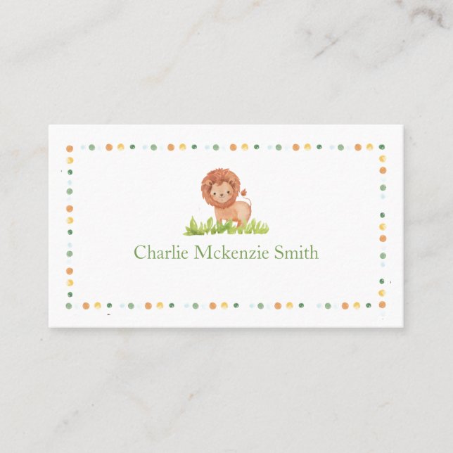 Kort för barn i Namn (Lejont) (Framsida)