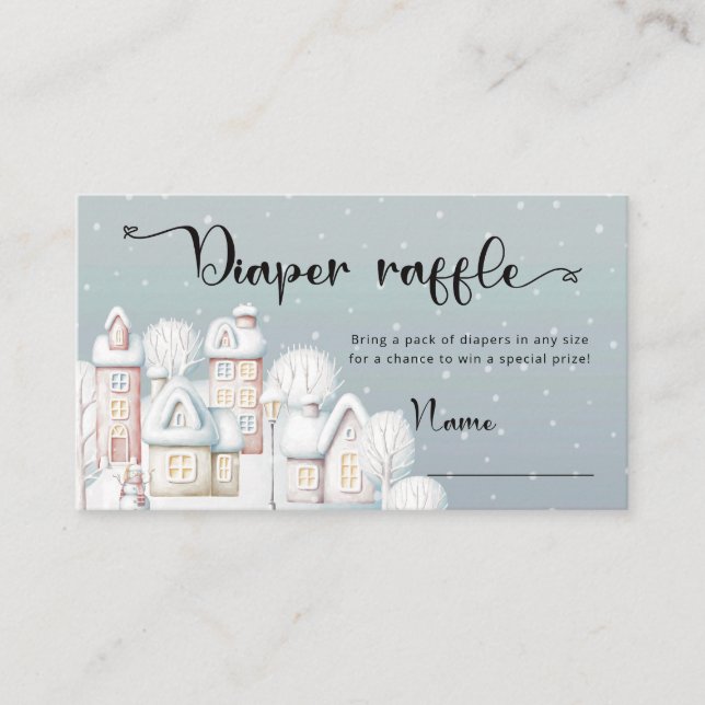 Kort för barnduschskålning i snögubbe (Framsida)