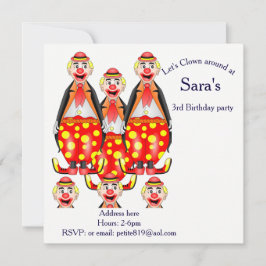 kort för barnfödelsedagsinbjudan