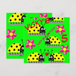 kort för barnfödelsedagsinbjudan