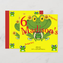 kort för barnfödelsedagsinbjudan