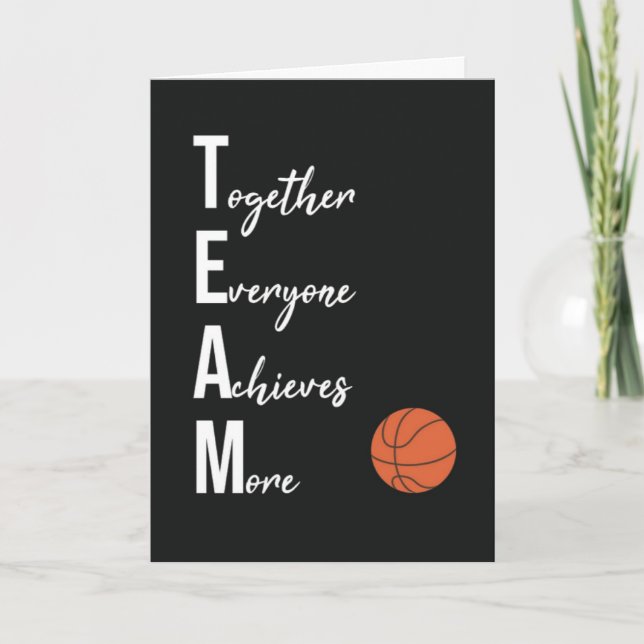 Kort för basketlag Spelare Sport Atlet (Framsida)