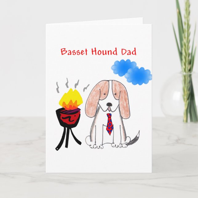 Kort för Bassethundpappa (Framsida)