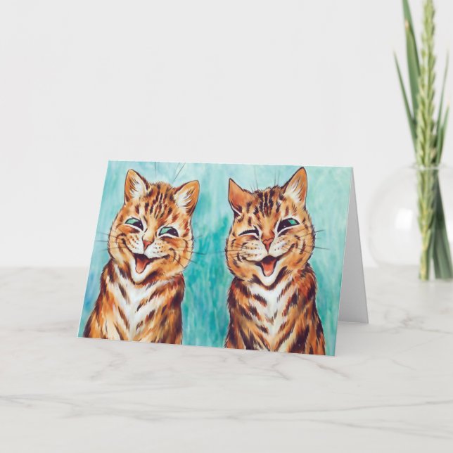 Kort för bästa vänvintagekatt (Framsida)