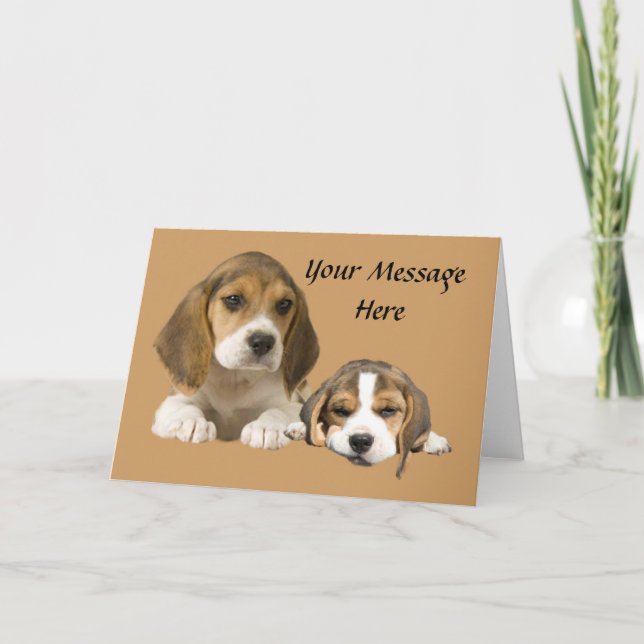 Kort för Beaglekompishälsning (Framsida)