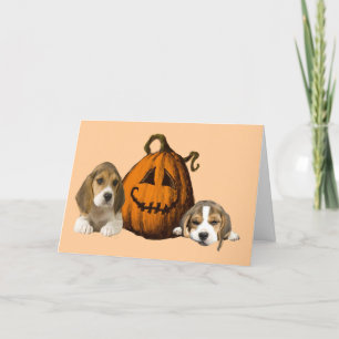 Kort för BeaglesHalloween hälsning