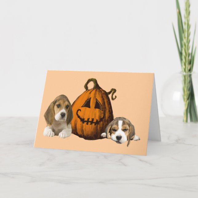 Kort för BeaglesHalloween hälsning (Framsida)