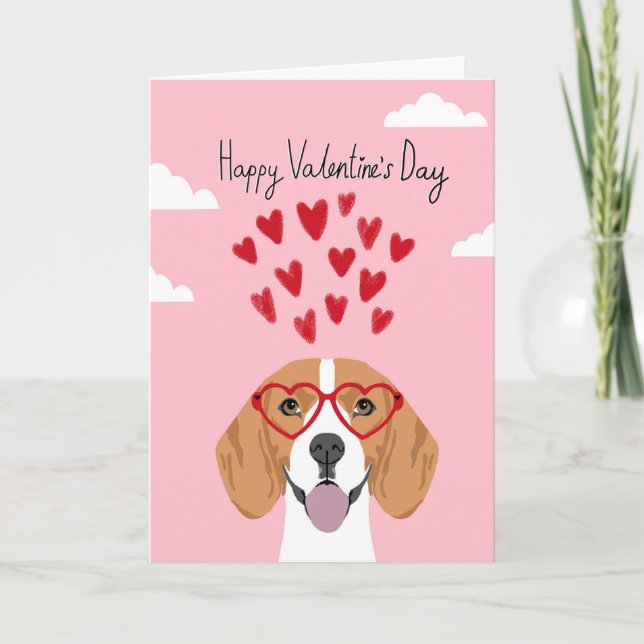 Kort för Beaglevalentines dayhund (Framsida)