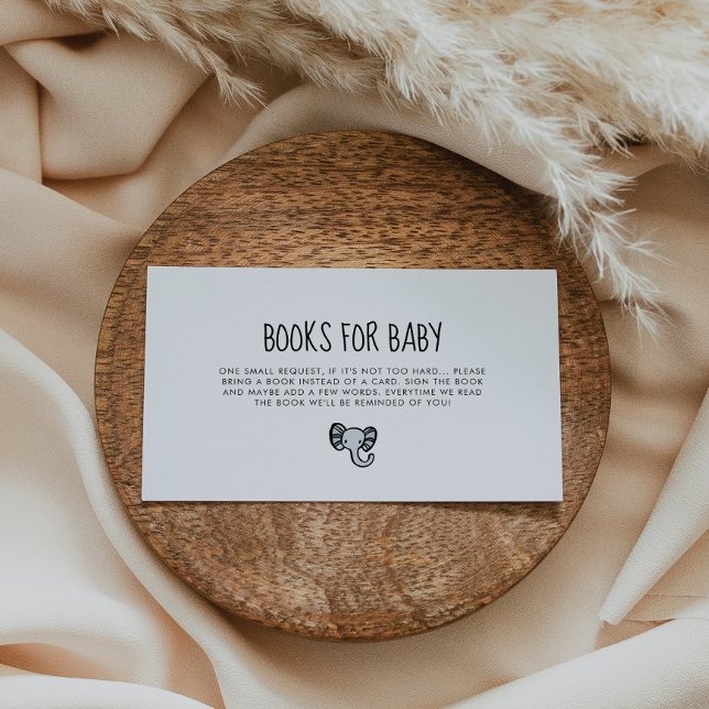 Kort för begäran om akut blåelefant för babydusch  (Skapare uppladdad)