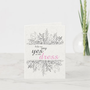 Kort för begäran om blommigt till minne av Bridesm