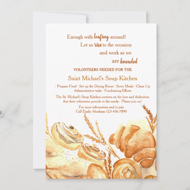 Kort för begäran om lagerartiklar Volunteer (Framsida)