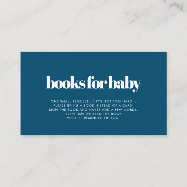 Kort för begärande av rekreationsminimalistisk bab (Framsida)