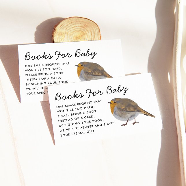 Kort för begärandeenhet för Cute Robin Bok (Skapare uppladdad)