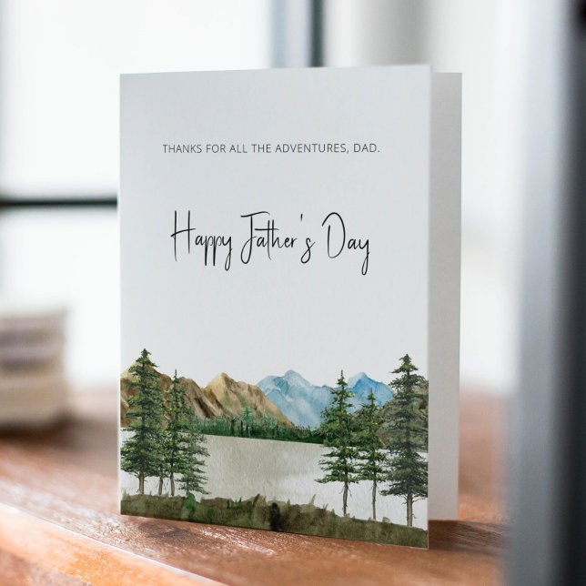 Kort för berg-Fars dag utanför Pappa (Skapare uppladdad)