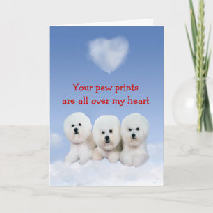 Kort för Bichon Frise valpkärlek