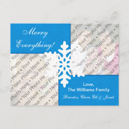 Kort för blåttsnöflingorhelgdag med det