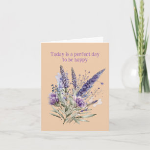 Kort för Blommigt av Lila för Nature Älskare