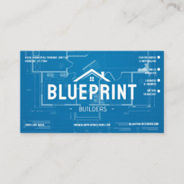 Kort för blueprintentreprenör och byggare