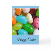 Kort för böna för personligglad påskgelé