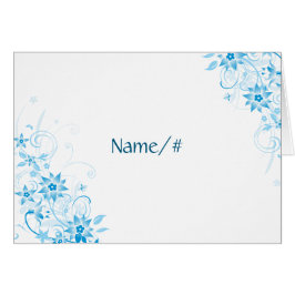 Kort för bord för blåttstjärnablomma