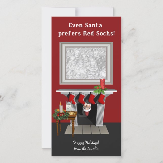 Kort för Boston julfoto (Framsida)