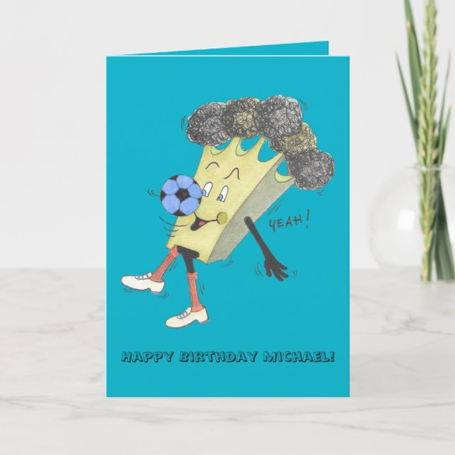 Kort för broccoliBruno "lycklig B.day" (Framsida)