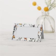 Kort för broderade vinplatser