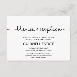 Kort för bröllopsfesten Love Hearts