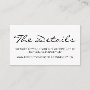 Kort för bröllopWebsitebilaga