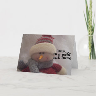 Kort för Brr-… snögubbehälsning