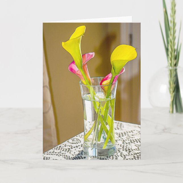 Kort för Cala liljaDigital målning (Framsida)