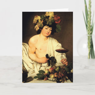 Kort för Caravaggio Bacchushälsning