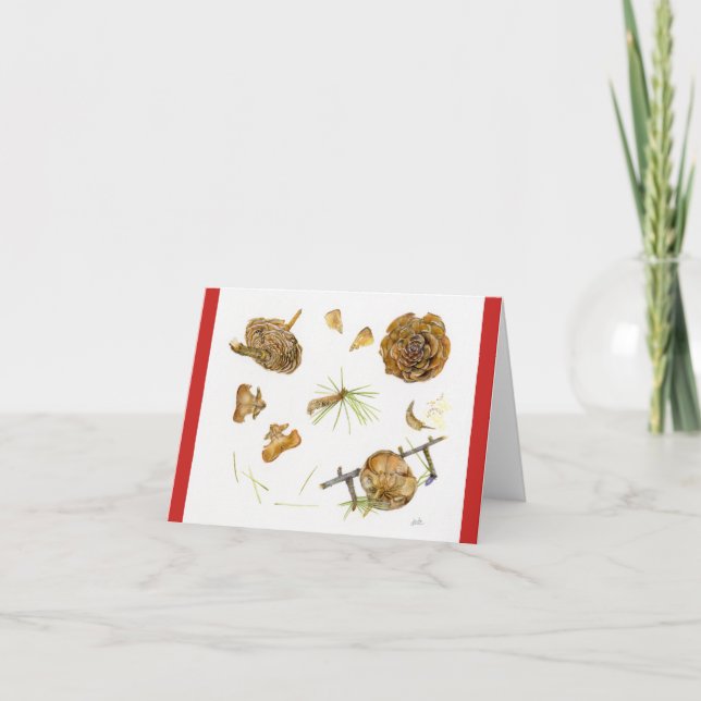 Kort för CedrusDeodara helgdag med kuvert 4" x 5", (Framsida)