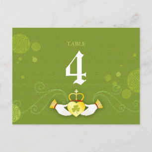 Kort för Celtic Thned Bröllop Bordsnummer Card