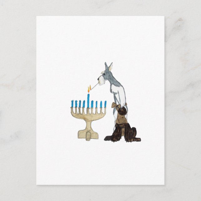 kort för chanukah (Hanukkah) (Framsida)