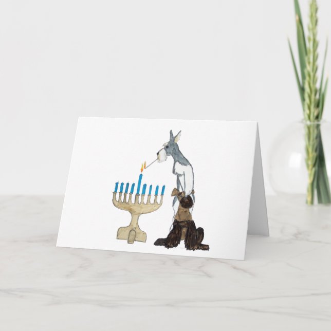 kort för chanukah (Hanukkah) (Framsida)