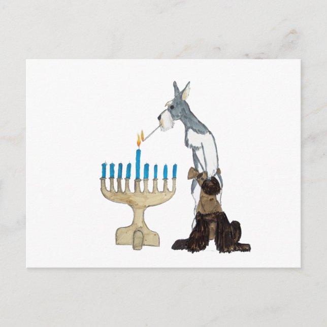 kort för chanukah (Hanukkah) (Framsida)
