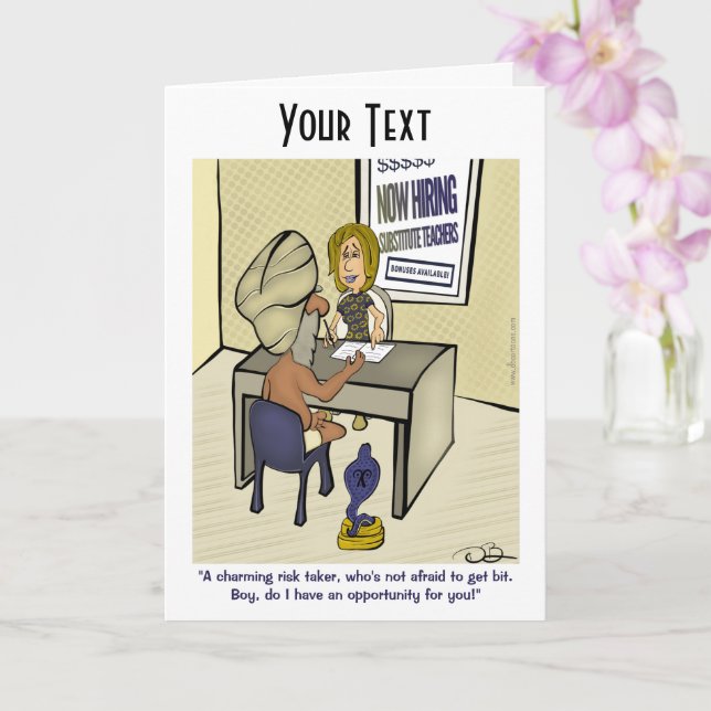 Kort för charmerande mappad hälsning (Orkide)