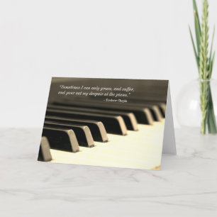 Kort för Chopin pianohälsning