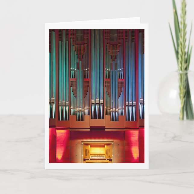 Kort för Christchurch stadshusorgan (lodrät) (Framsida)