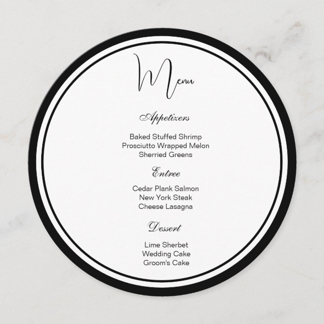 Kort för cirkulationsmeny (Framsida)