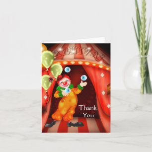 Kort för cirkusclowntack