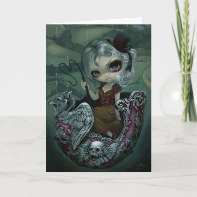 Kort "för cirkustriumfvagn" hälsning (Framsida)