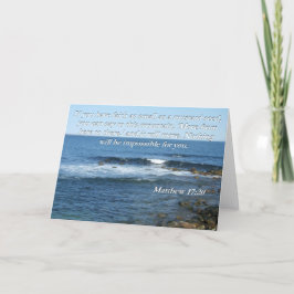 Kort för citationstecken för Matthew 17:20bibel