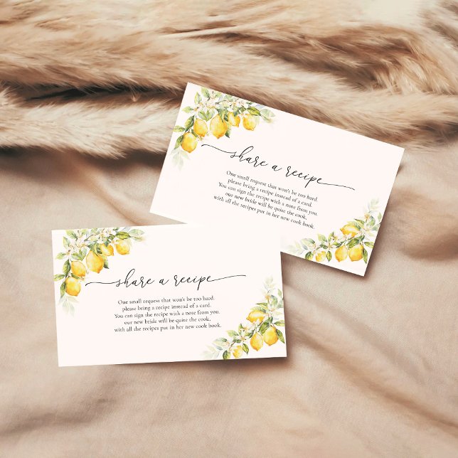Kort för Citrus Recipe-begäran för citron och grön (Skapare uppladdad)