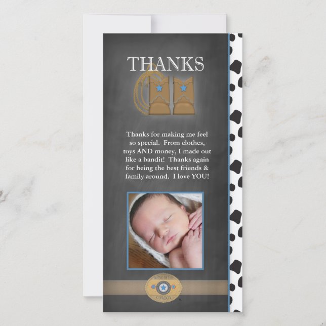 Kort för Cowboytackfoto (Framsida)