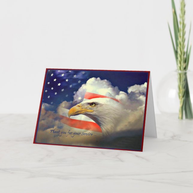 Kort för dag för veteran för amerikanörntack (Framsida)